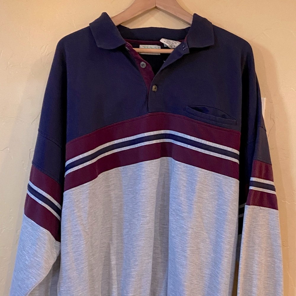 Oversized 90s Collared Pullover